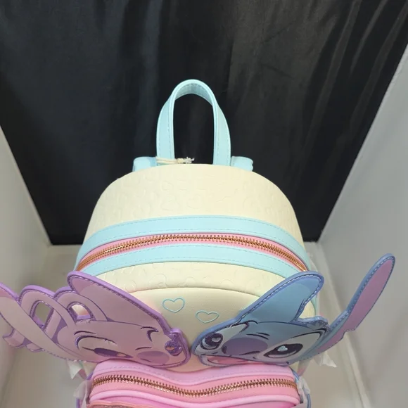 Loungefly Disney Stitch & Angel Be Mine Mini Backpack NWT - Picture 5 of 6